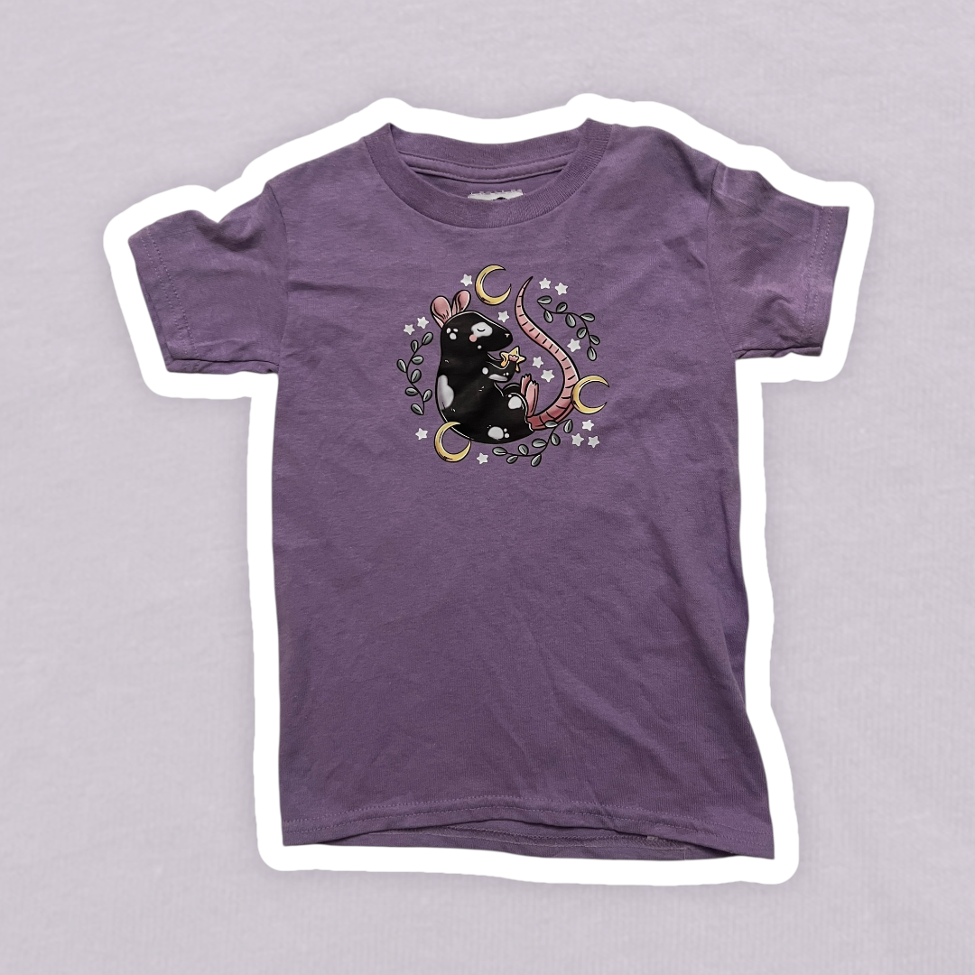 5T Moon Rat Purple Graphic Tee