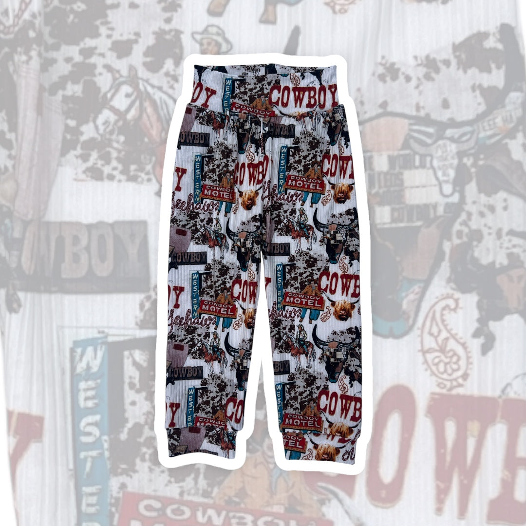 12-18M Cowboy Motel Lounge Pants