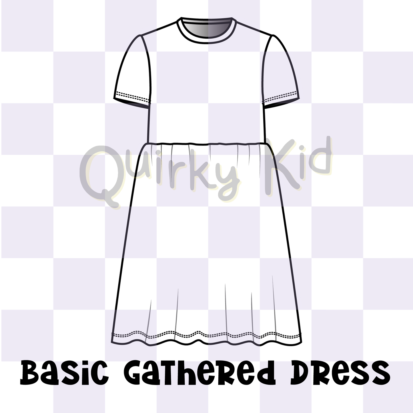 Custom Basic Gathered Dress