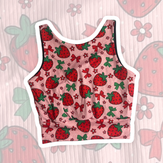 Medium Strawberry Bows Brami Top