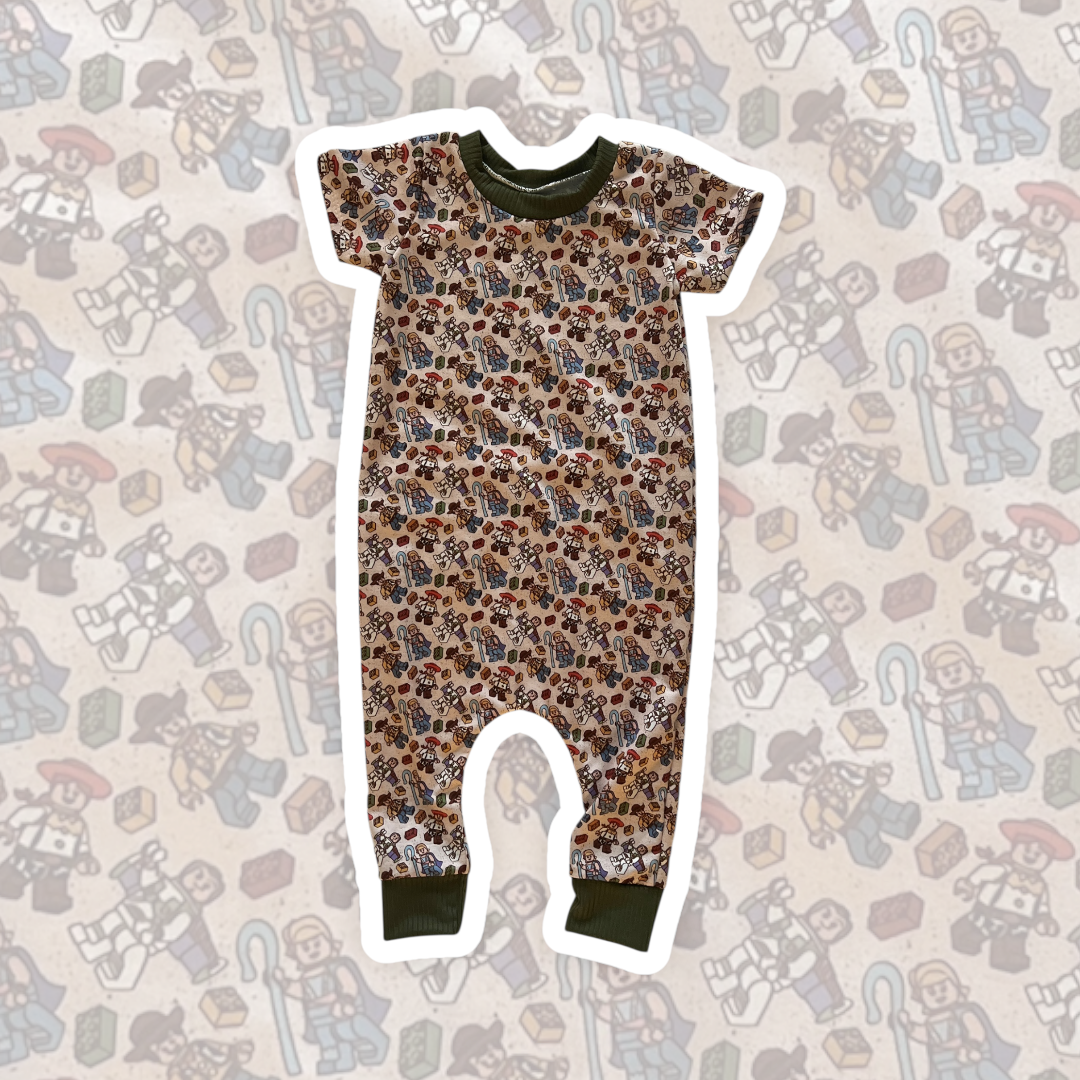 12-18M Lego Toy Harem Coverall
