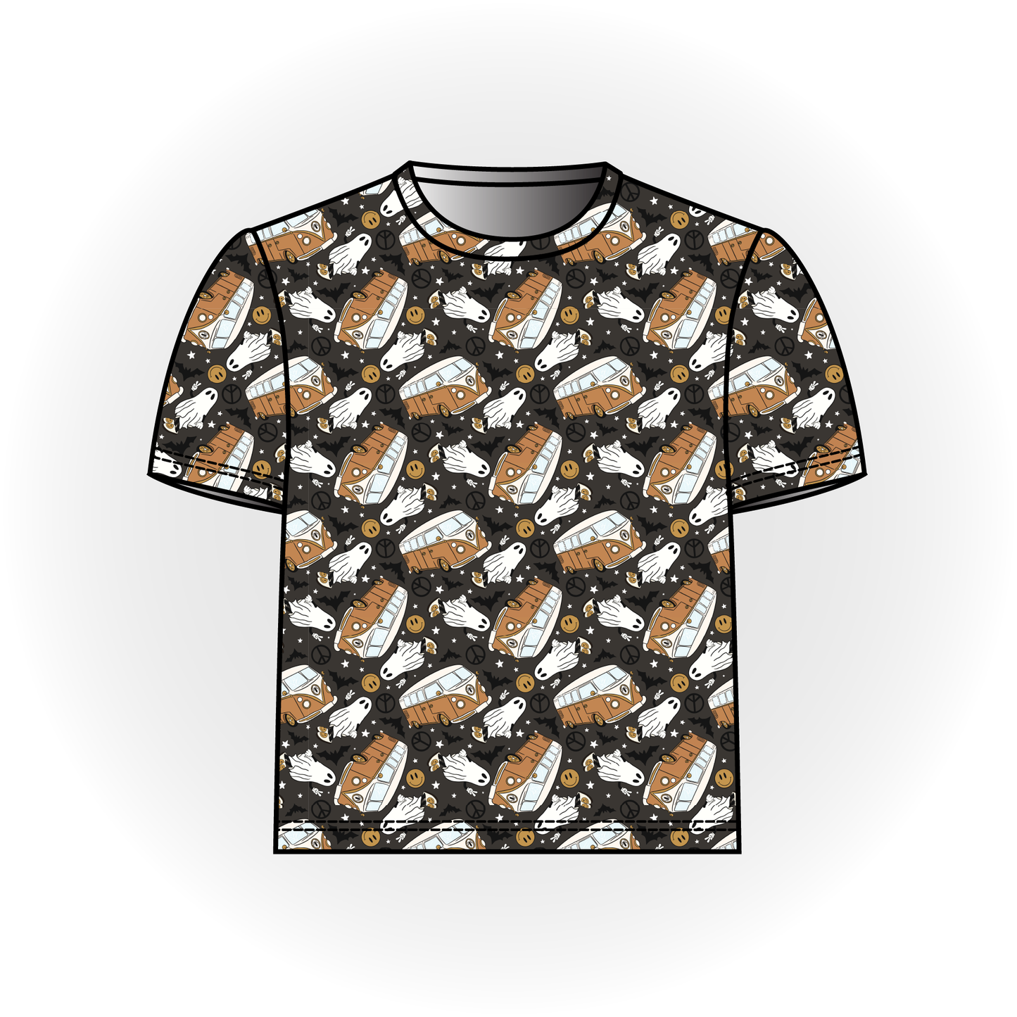 Groovy Ghosts Basic Tee