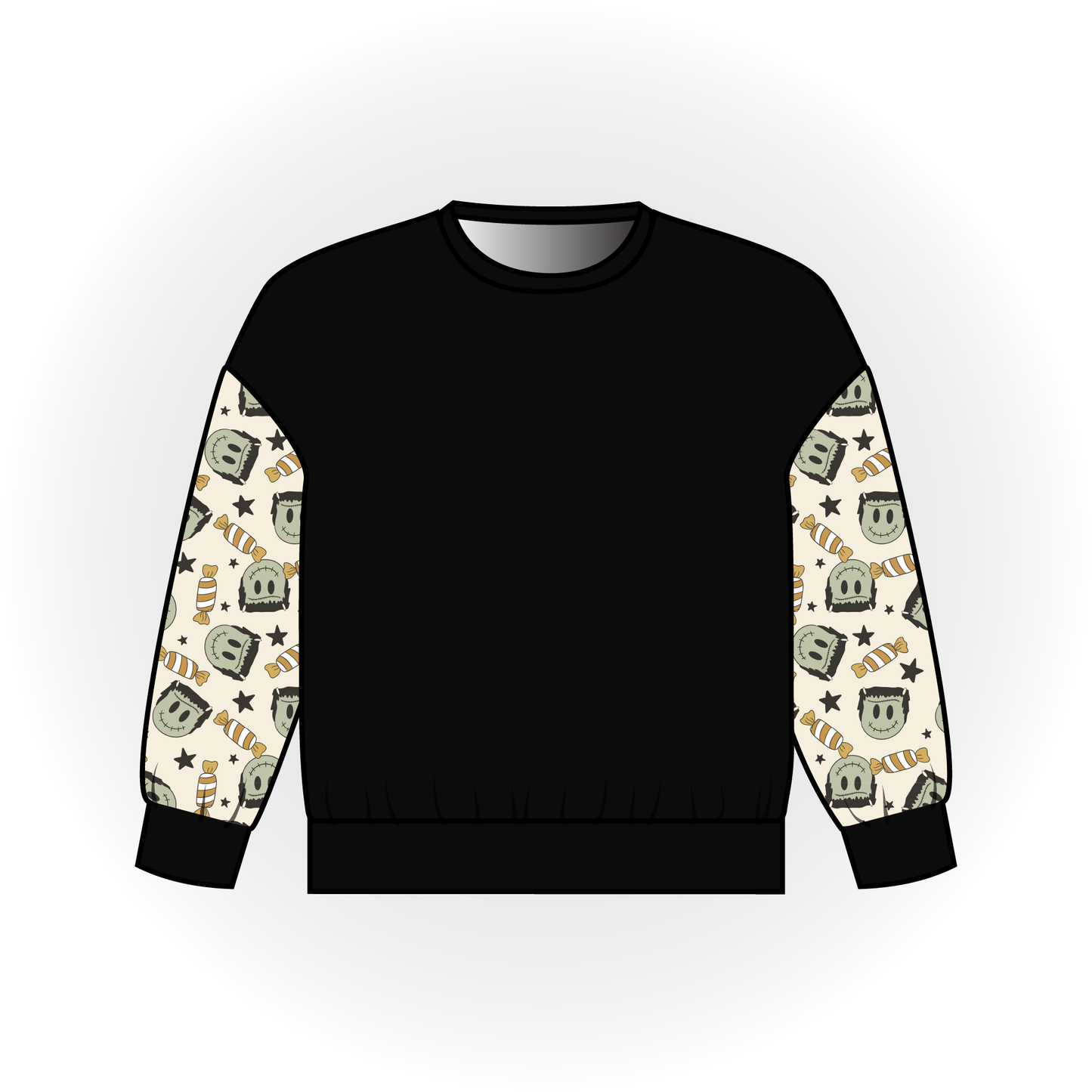Franken Candies Colorblock Long Sleeve Dolman Top