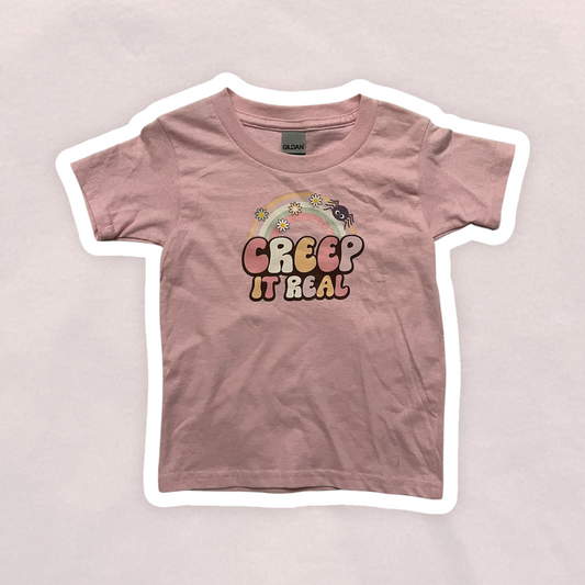 3T Creep It Real Pink Tee