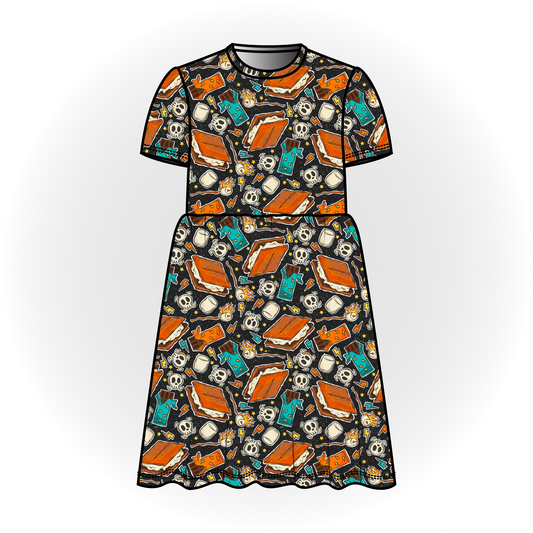 Punk Smores Short Sleeve Dress