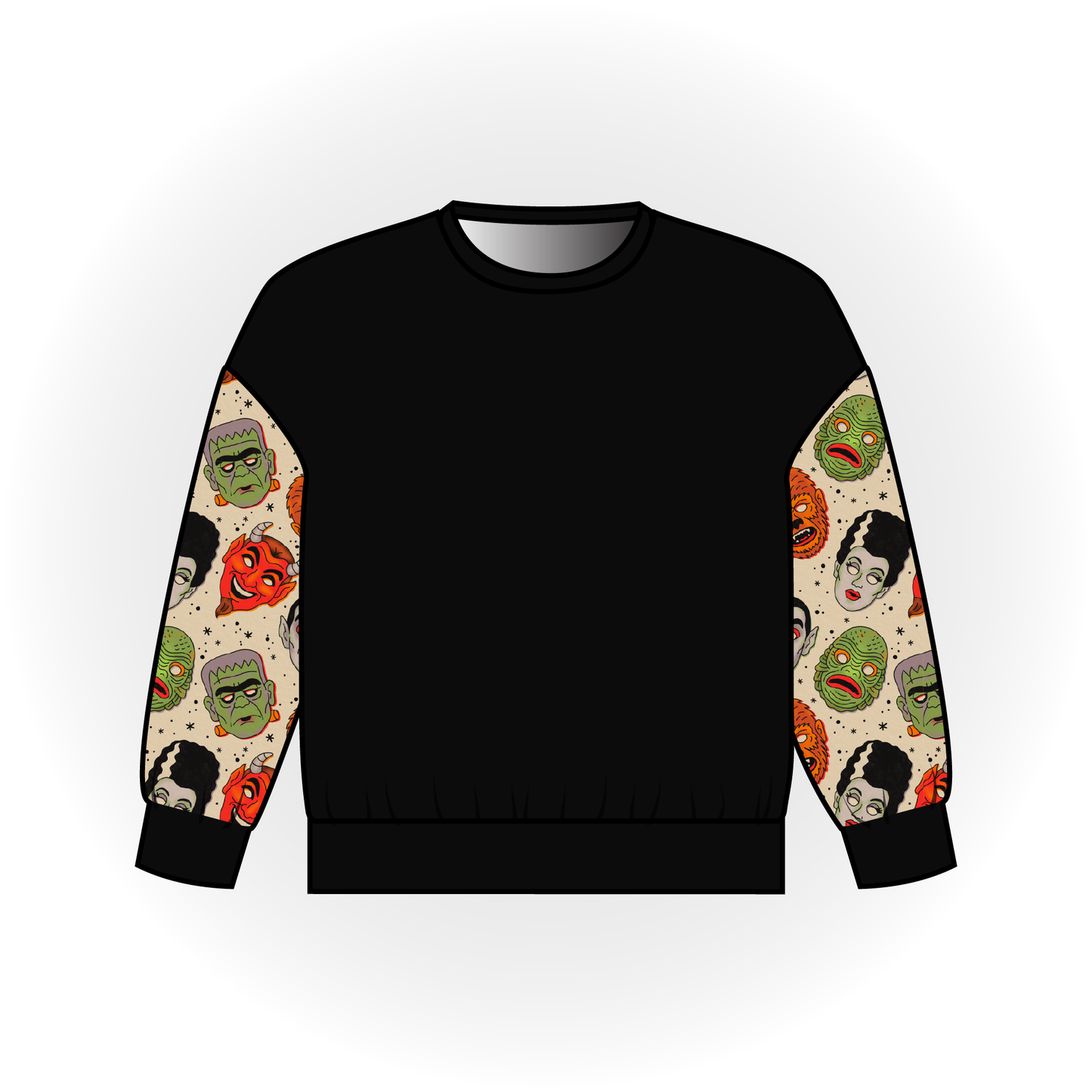 Classic Monster Colorblock Long Sleeve Dolman Top