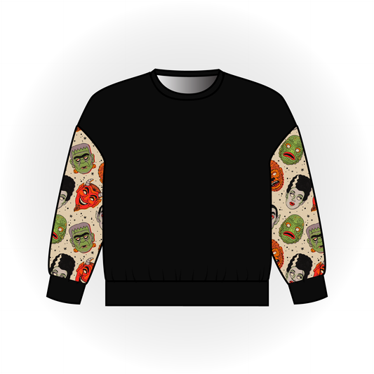 Classic Monster Colorblock Long Sleeve Dolman Top