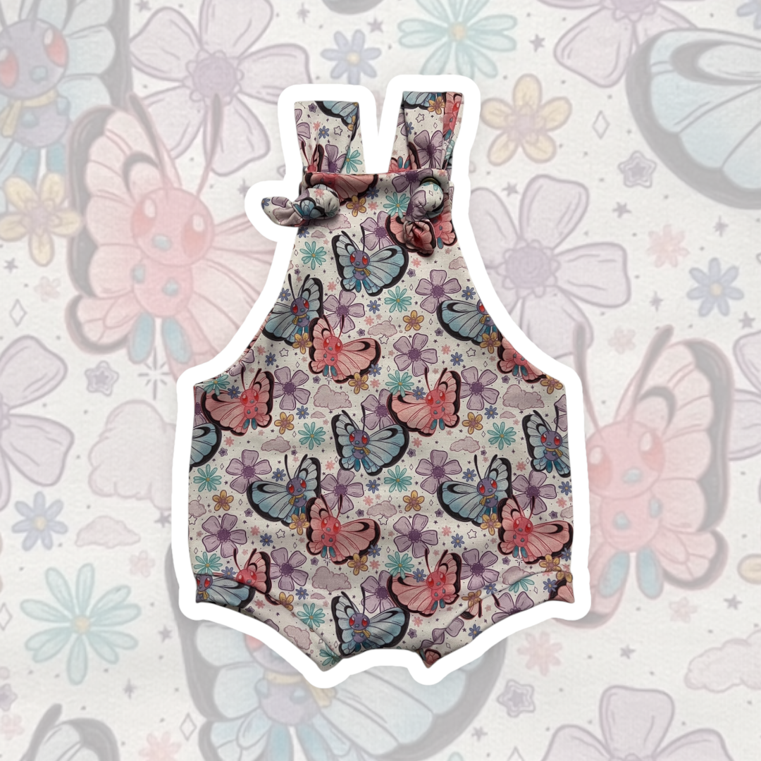2T Butterfree Shortie Overalls
