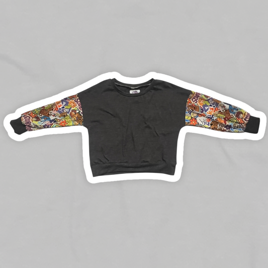 3T Grey Mystery Sleeve Long Sleeve Dolman