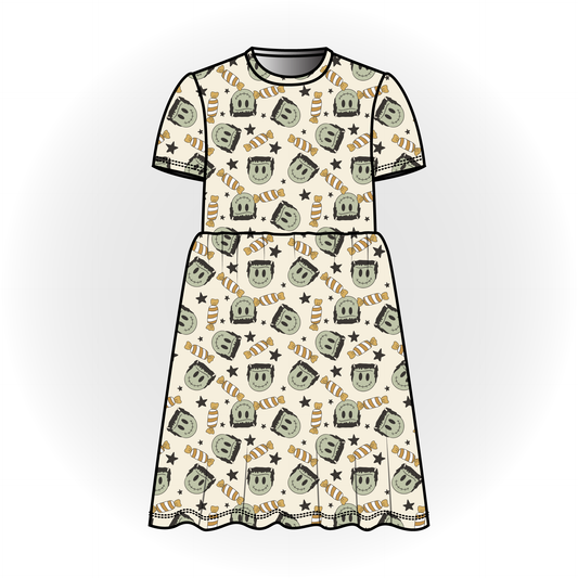 Franken Candies Short Sleeve Dress