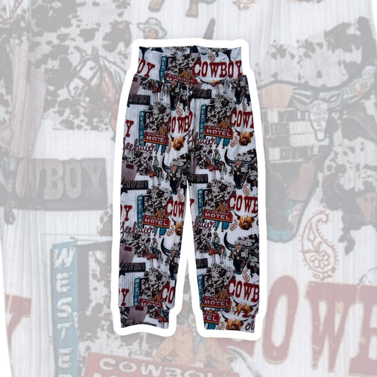 12-18M Cowboy Motel Lounge Pants