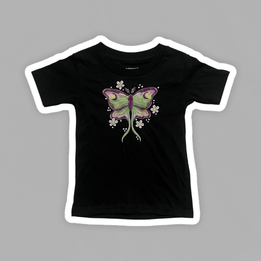 3T Luna Moth Black Graphic Tee