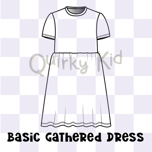 Custom Basic Gathered Dress