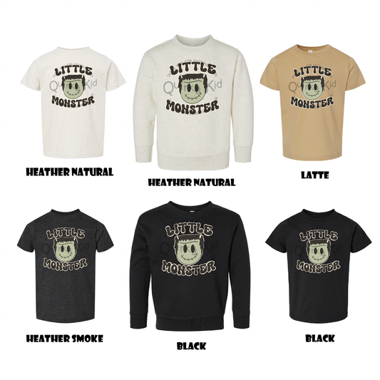 Kids Little Monster Graphic Tees