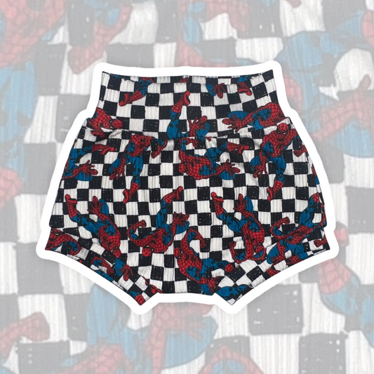 9-12M Spider Check Bummies