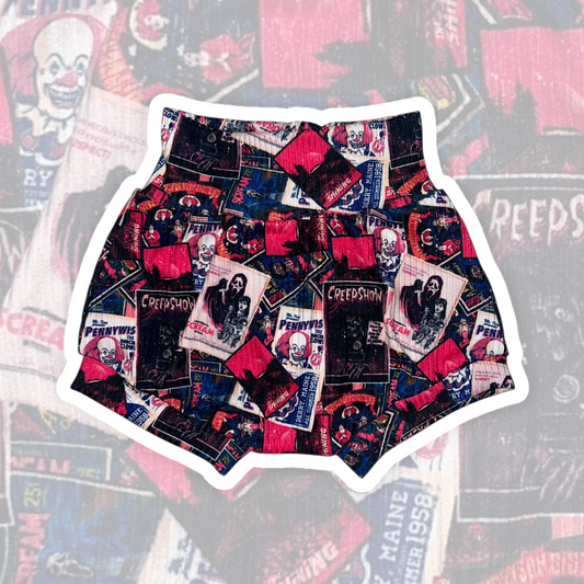 6-9M Pink Horror Poster Bummies