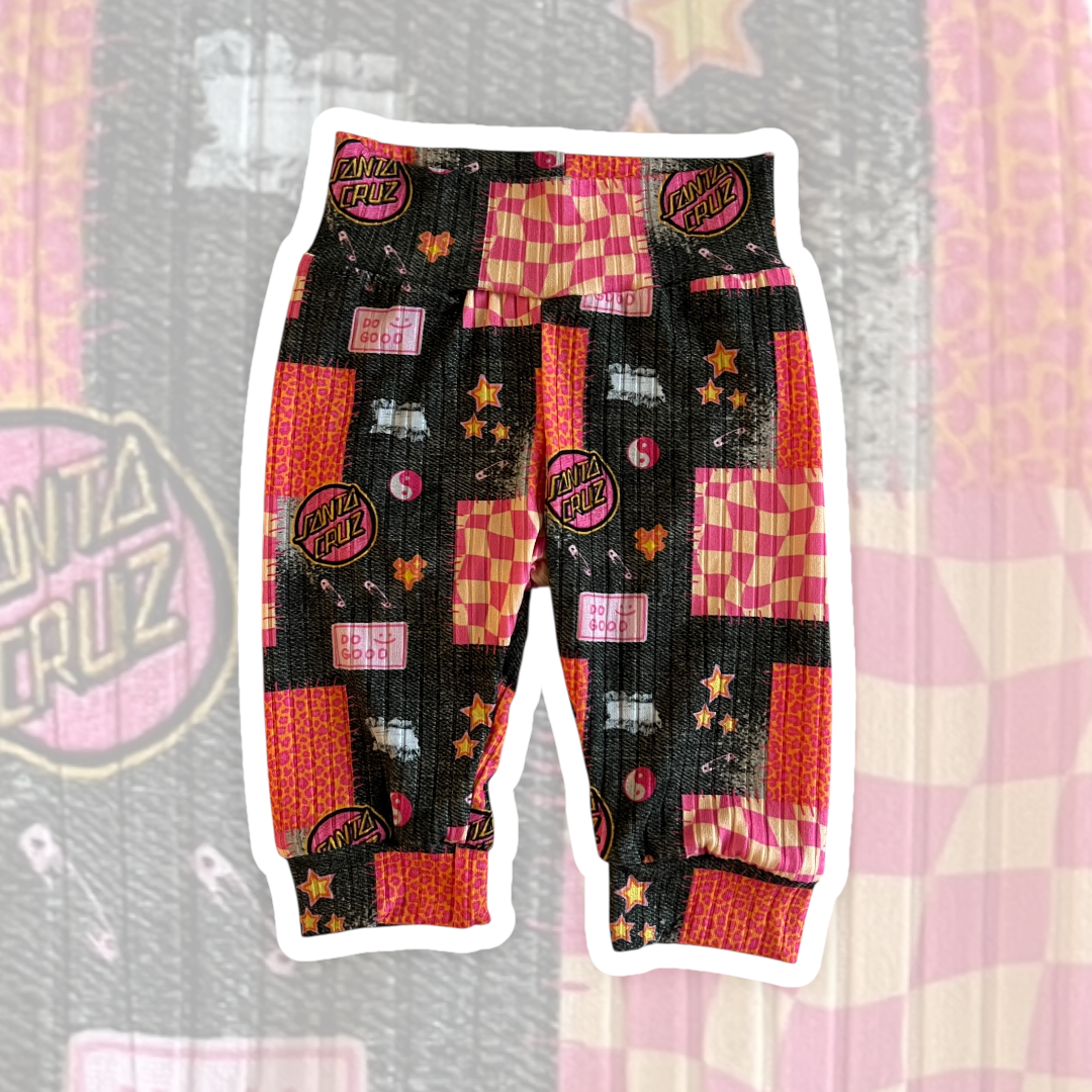 0-3M Santa Cruz Pink Patch Lounge Pants