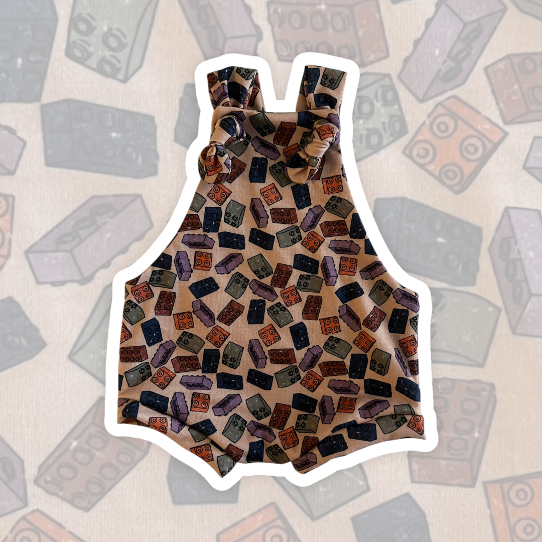 6-9M Lego Shortie Overalls