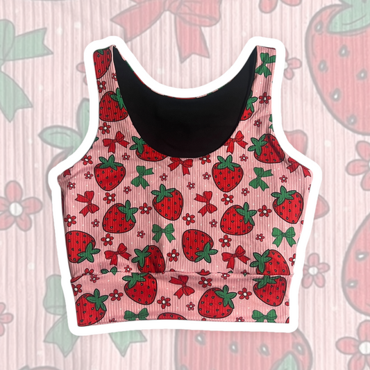 Medium Strawberry Bows Brami Top