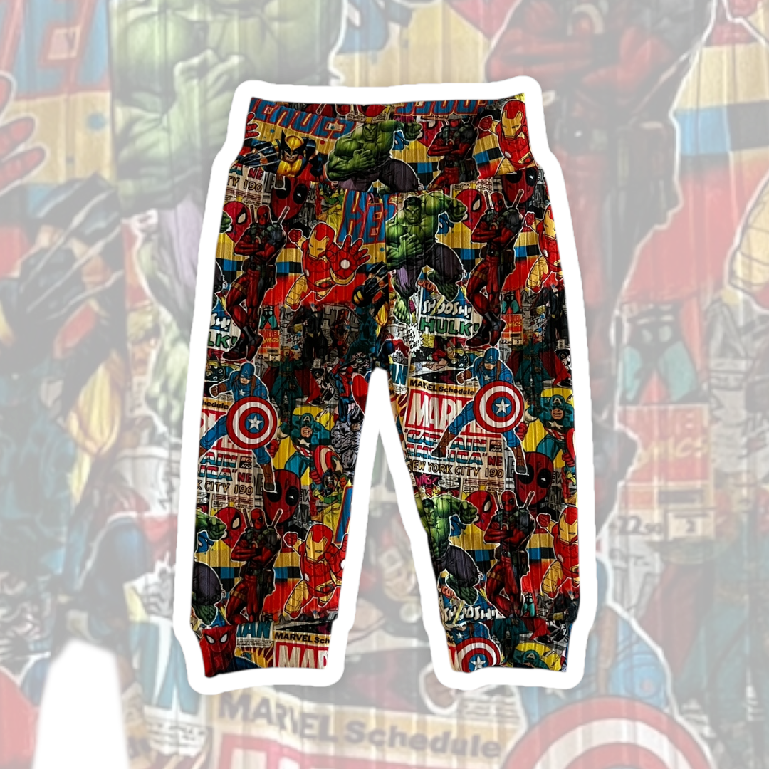 6-9M Superhero Collage Lounge Pants