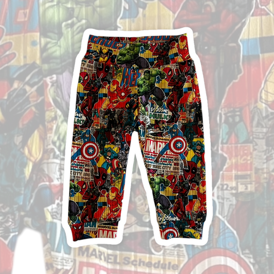 6-9M Superhero Collage Lounge Pants