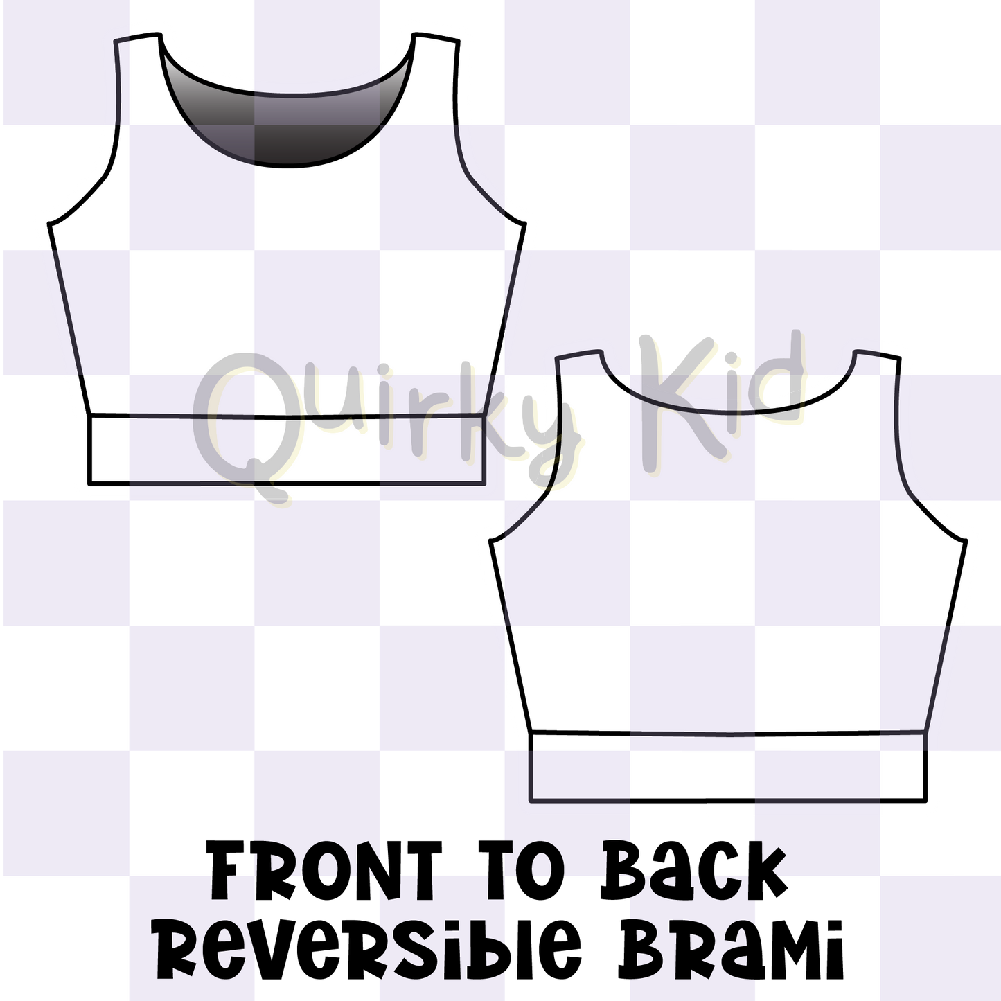 Custom Womens Front to Back Reversible Brami Top