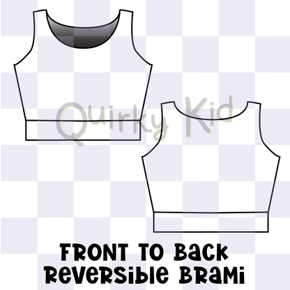 Custom Womens Front to Back Reversible Brami Top