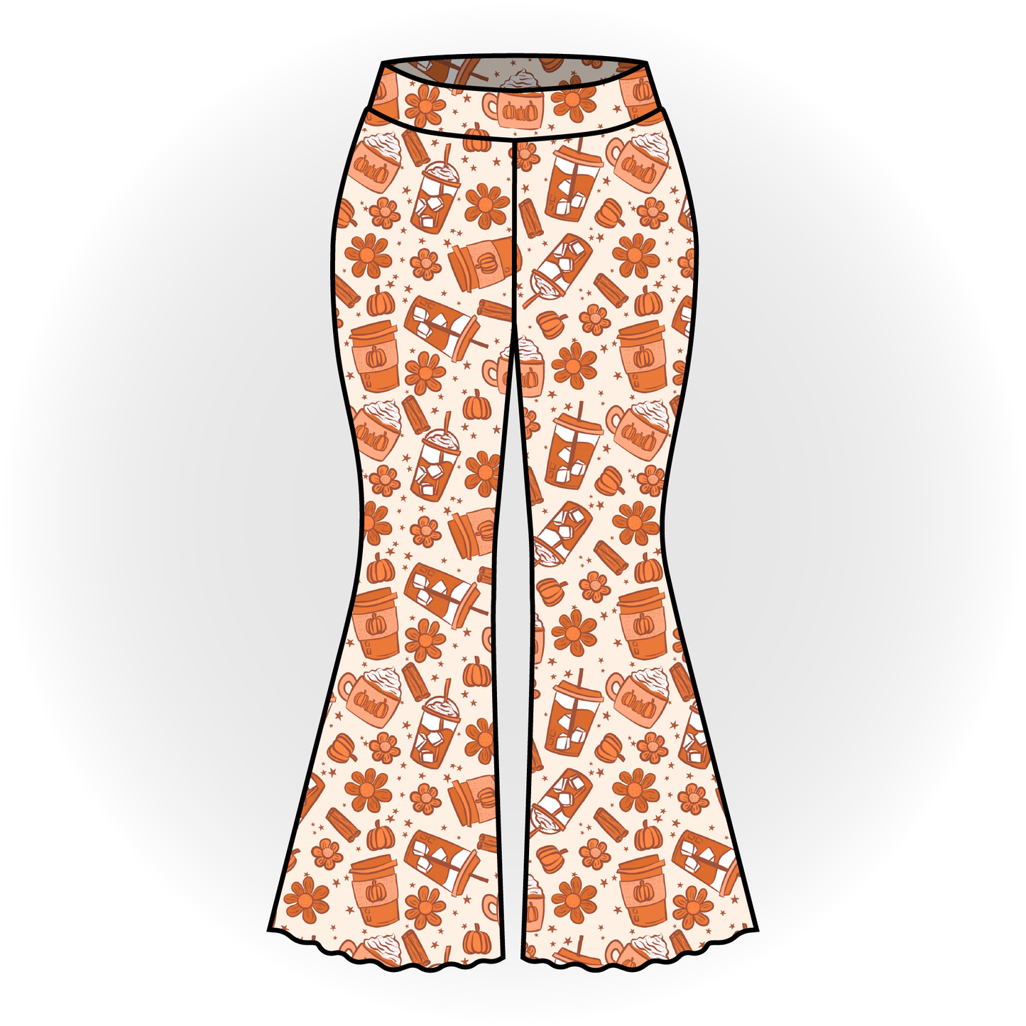 Pumpkin Spice Bell Bottoms