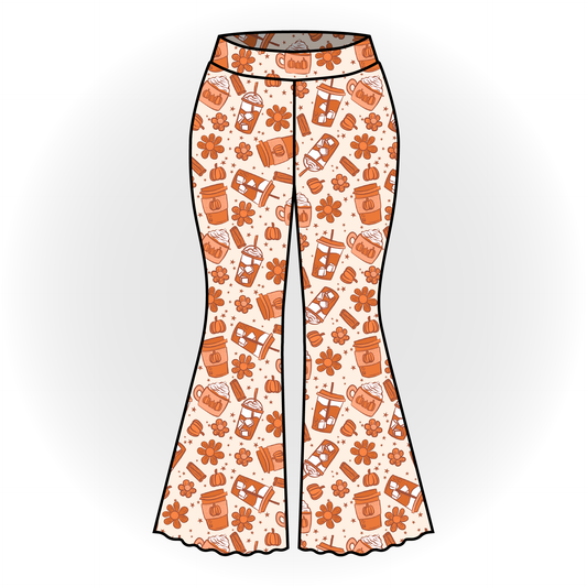 Pumpkin Spice Bell Bottoms