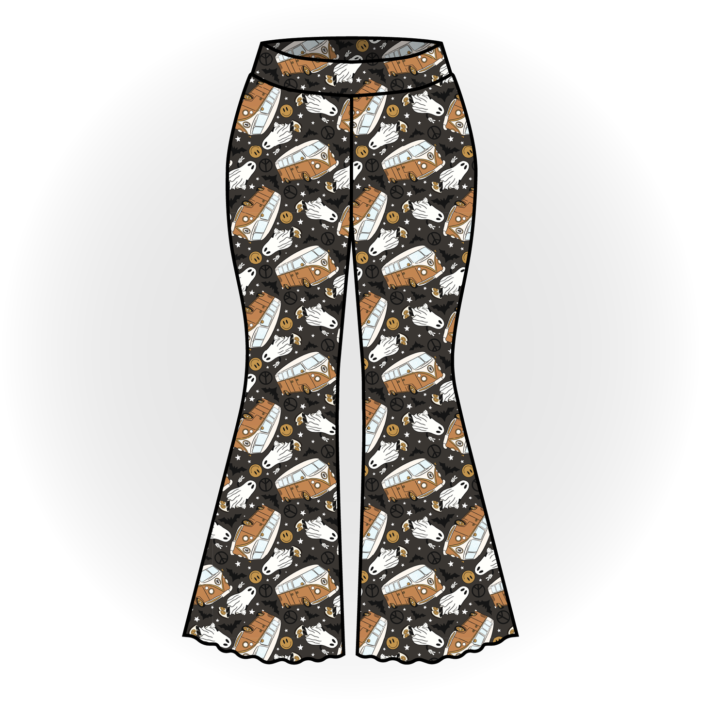 Groovy Ghosts Bell Bottoms