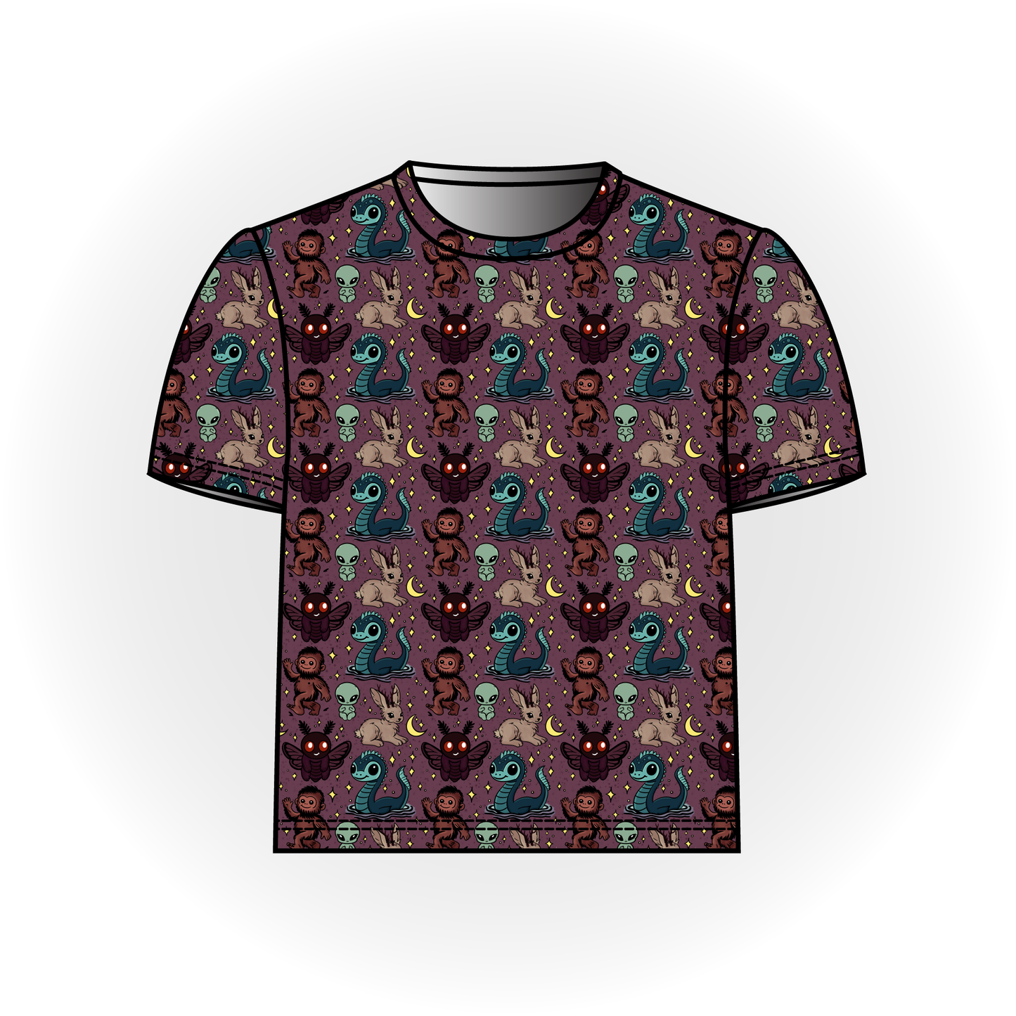 Plum Baby Cryptids Basic Tee