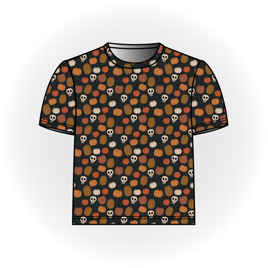 Skully Pumpkin Patch Basic Tee